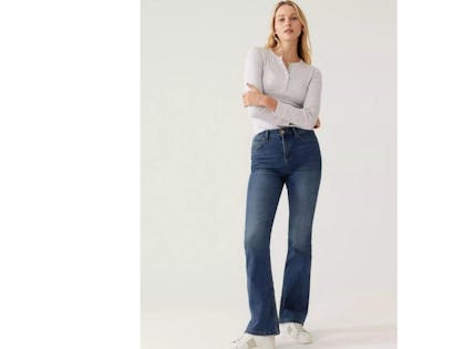 Marks and spencer slim 2025 bootcut jeans
